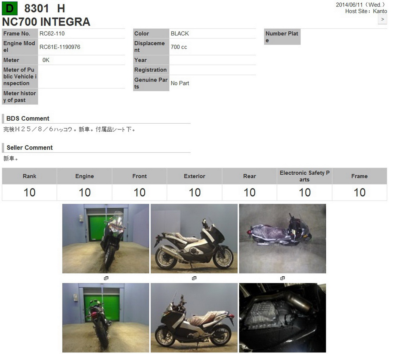 Купить мотоцикл Honda NC700 Integra 2013 фото 1